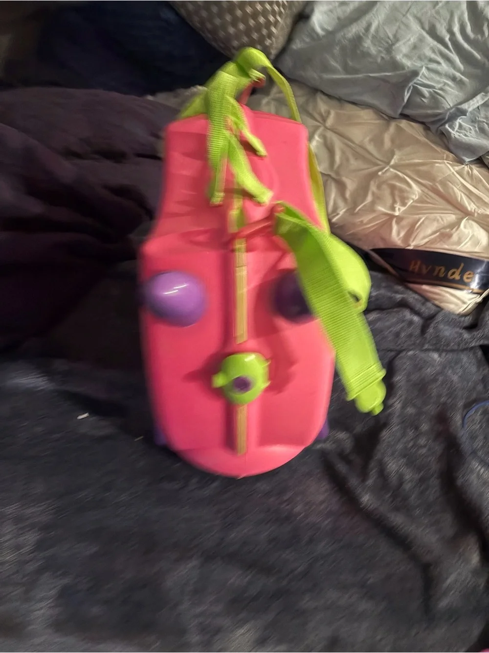 Melissa & Doug Trunki Ride-On Suitcase - Hot Pink with Lime Green Accents